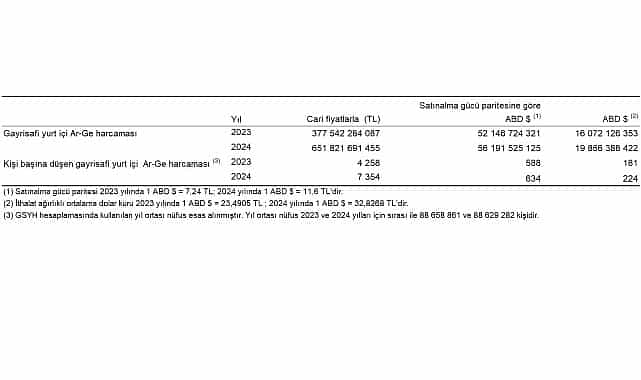 arastirma gelistirme faaliyetleri arastirmasi 2024
