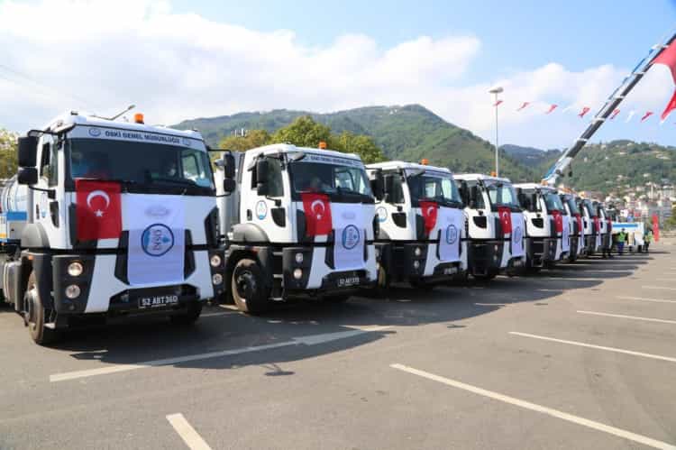 Ordu Büyükşehir’in Hizmet Filosu 300 Araca Ulaştı