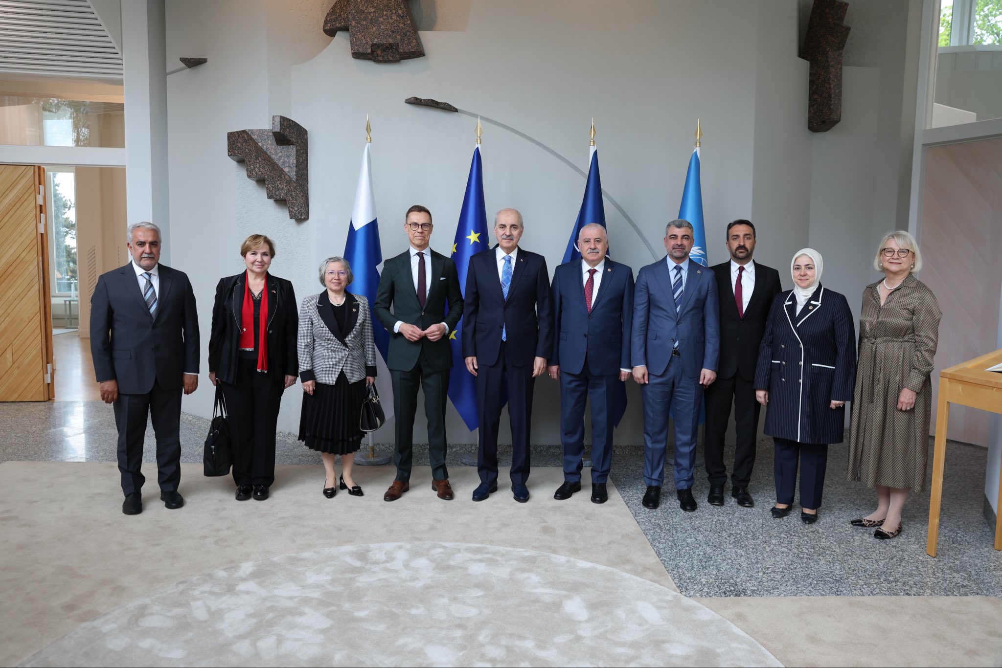 TBMM BASKANI KURTULMUS FINLANDIYA CUMHU 1340659 398227