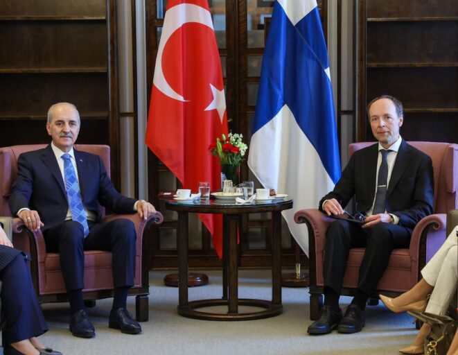 TBMM BASKANI KURTULMUS FINLANDIYA PARLA 1341088 398333
